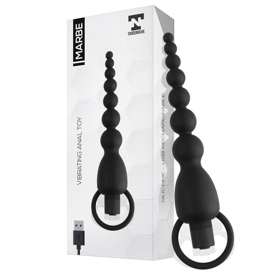 TARDENOCHE - MARBE CADENA ANAL CON VIBRACIÓN USB SILICONA