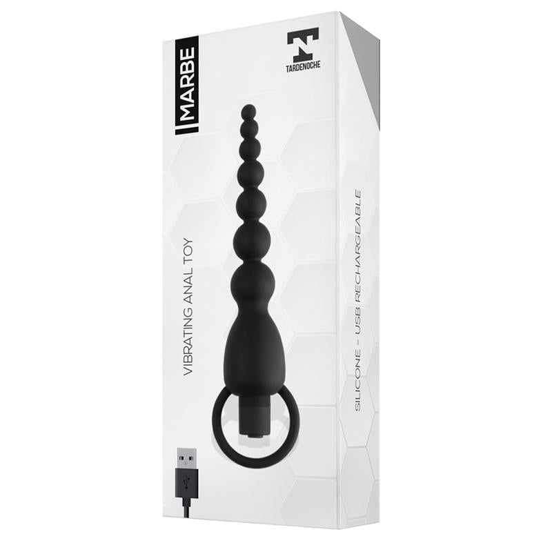 TARDENOCHE - MARBE CADENA ANAL CON VIBRACIÓN USB SILICONA