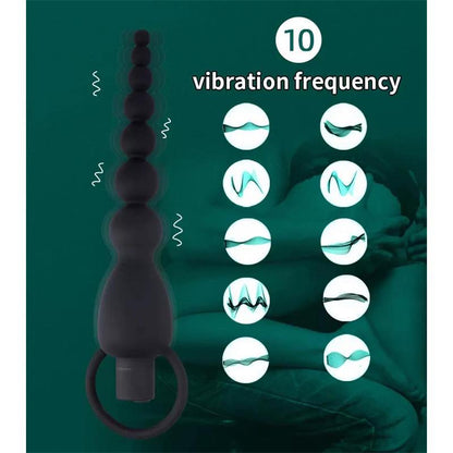 TARDENOCHE - MARBE CADEIA ANAL COM VIBRAÇÃO USB SILICONE