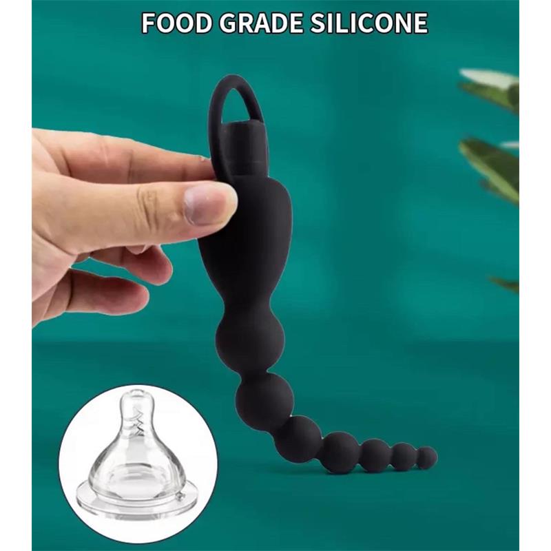 TARDENOCHE - MARBE CADENA ANAL CON VIBRACIÓN USB SILICONA