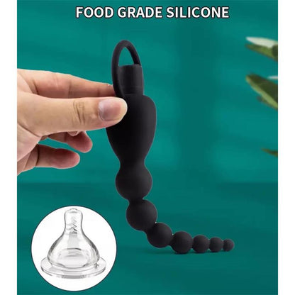 TARDENOCHE - MARBE CADENA ANAL CON VIBRACIÓN USB SILICONA