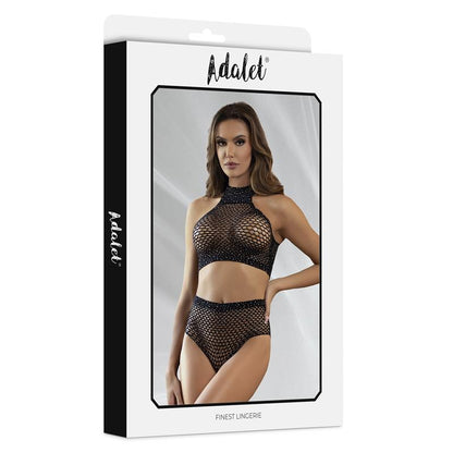 ADALET LINGERIE - MARGA SET TOP Y BRAGUITAS REJILLA