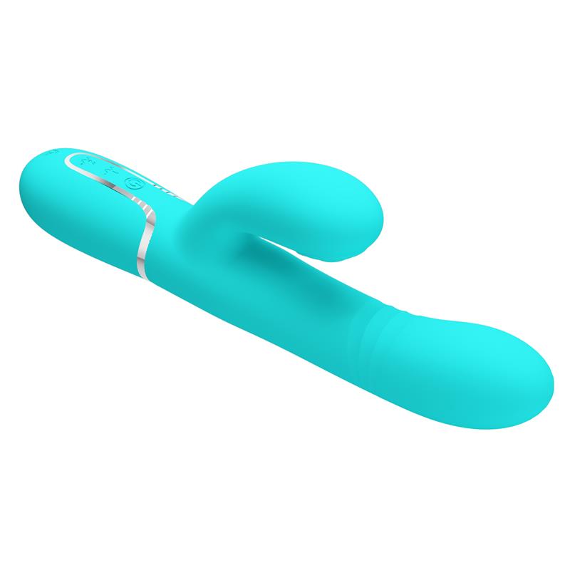 PRETTYLOVE - MARIANA VIBRADOR 4 EN 1 SILICONA TURQUESA