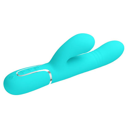 PRETTYLOVE - MARIANA VIBRADOR 4 EN 1 SILICONA TURQUESA