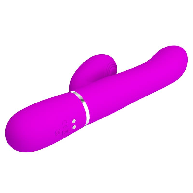PRETTYLOVE - MARIANA VIBRADOR 4EN1 SILICONA FUCSIA