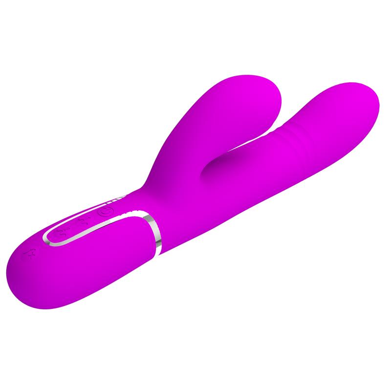 PRETTYLOVE - MARIANA VIBRADOR 4EN1 SILICONA FUCSIA
