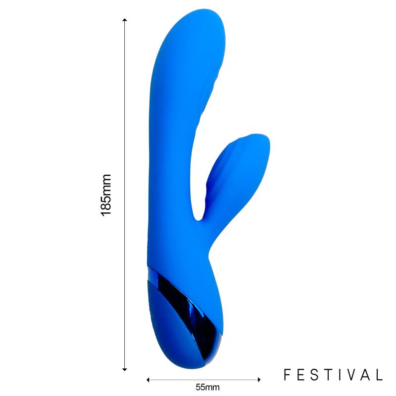 FESTIVAL - MARNA VIBRADOR USB AZUL