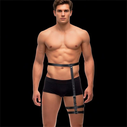INTOYOU BDSM LINE - MARTIN ARNÉS PARA PIERNA Y CINTURA AJUSTABLE