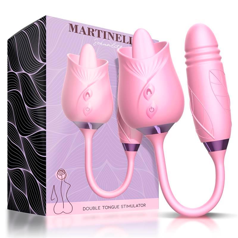 MARTINELLA - LENGUA ESTIMULADORA CLÍTORIS Y HUEVO CON THRUSTING