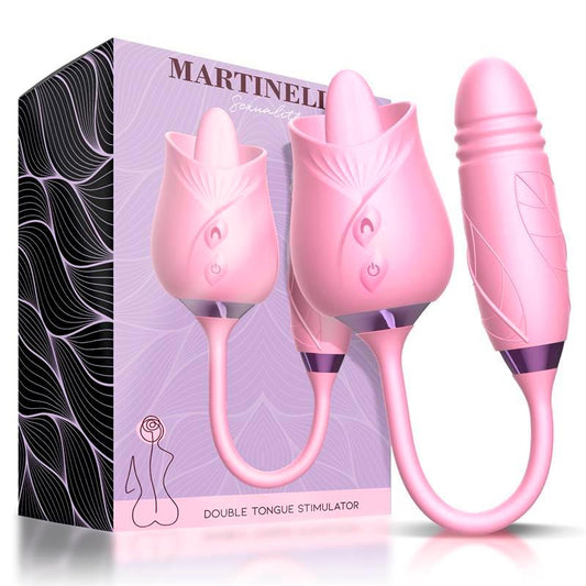 MARTINELLA - LENGUA ESTIMULADORA CLÍTORIS Y HUEVO CON THRUSTING