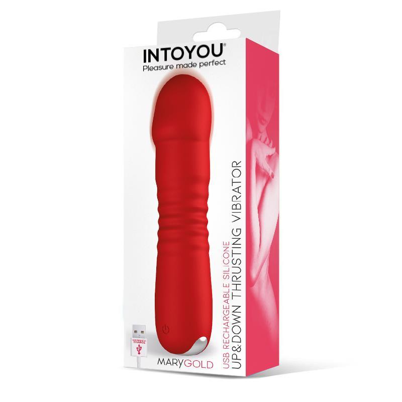 INTOYOU - MARYGOLD ESTIMULADOR CON MOVIMIENTO THRUSTING UP & DOWN  USB SILICONA