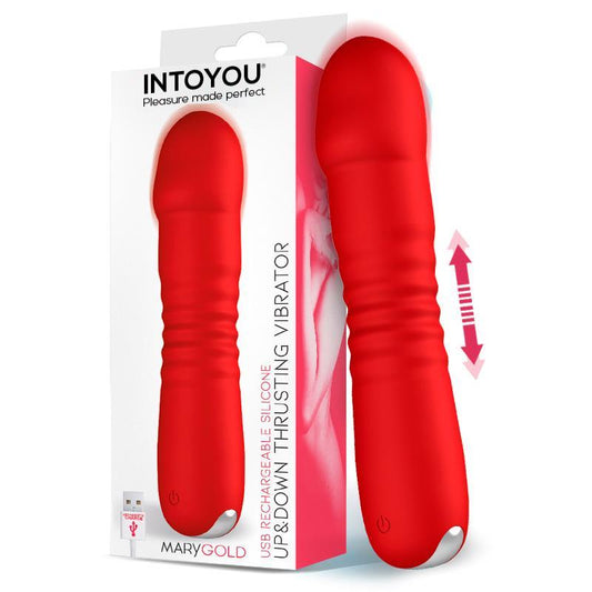 INTOYOU - MARYGOLD ESTIMULADOR CON MOVIMIENTO THRUSTING UP & DOWN  USB SILICONA