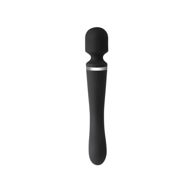 MOOVE - MASAJEADOR 2 EN 1 SILICONA NEGRO