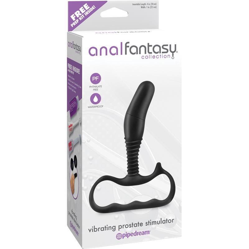 ANAL FANTASY COLLECT. - MASAJEADOR DE PRÓSTATA CON VIBRACIÓN NEGRO