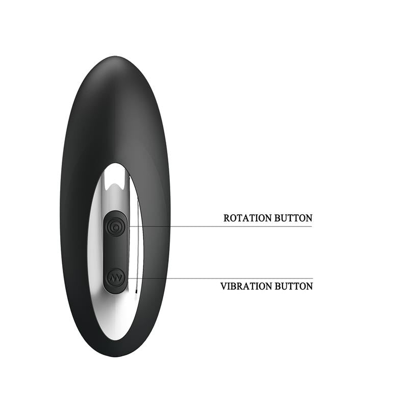 MR PLAY - MASAJEADOR PROSTÁTICO CON VIBRACIÓN Y BOLAS ROTADORAS