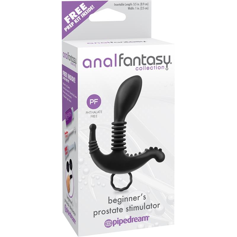 ANAL FANTASY COLLECT. - MASAJEADOR PROSTÁTICO NEGRO