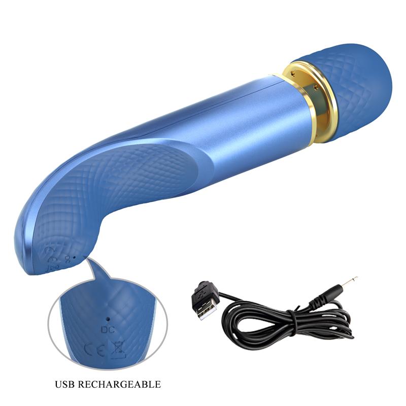 PRETTYLOVE - MASAJEADOR USB SILICONA AZUL