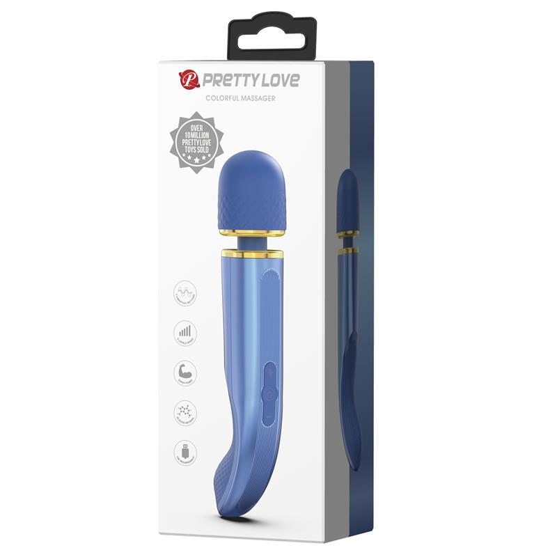 PRETTYLOVE - MASAJEADOR USB SILICONA AZUL