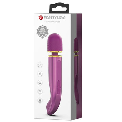 PRETTYLOVE - MASAJEADOR USB SILICONA PÚRPURA
