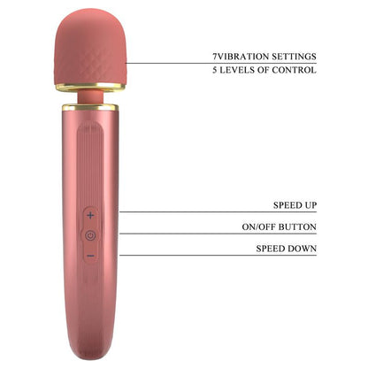 PRETTYLOVE - MASAJEADOR USB SILICONA ROSA
