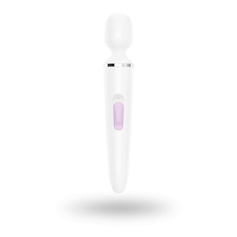 SATISFYER - MASAJEADOR WAND-ER WOMAN BLANCO Y DORADO