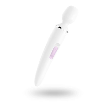 SATISFYER - MASAJEADOR WAND-ER WOMAN BLANCO Y DORADO