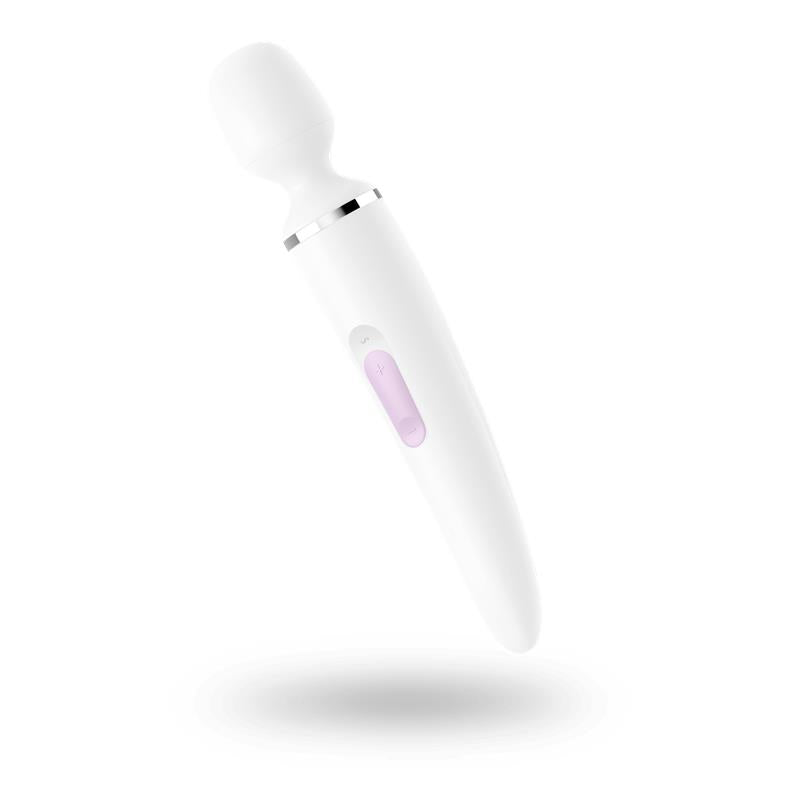 SATISFYER - MASAJEADOR WAND-ER WOMAN BLANCO Y DORADO