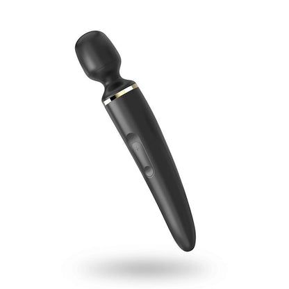 SATISFYER - MASAJEADOR WAND-ER WOMAN NEGRO Y DORADO