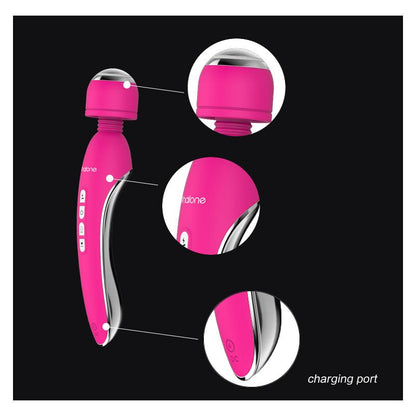 NALONE - MASAJEADOR Y VIBRADOR ELECTRO FUCHSIA