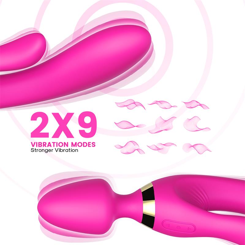 URBAN SKY - MASAJEADOR Y VIBRADOR ROSA