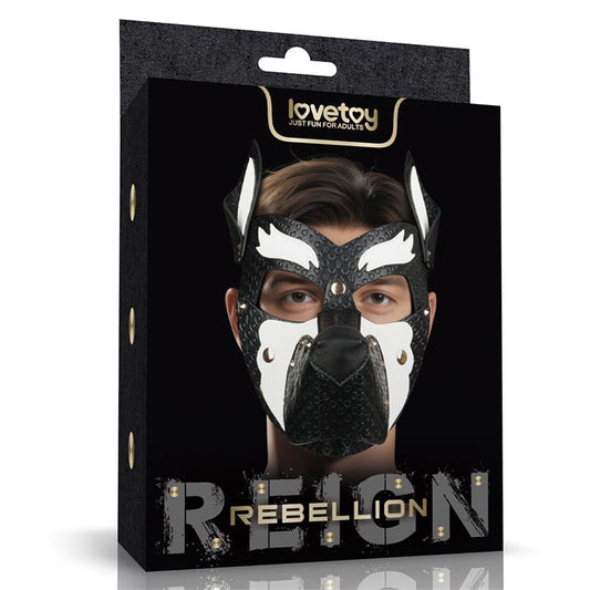 LOVETOY - MÁSCARA CACHORRO REBELLION REIGN HOWL BLANCO