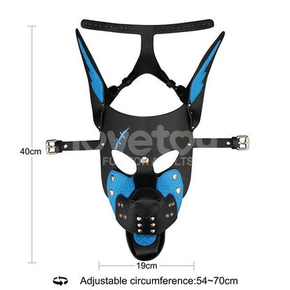 LOVETOY - MÁSCARA CACHORRO REBELLION REIGN SCARRED ALPHA PUP AZUL