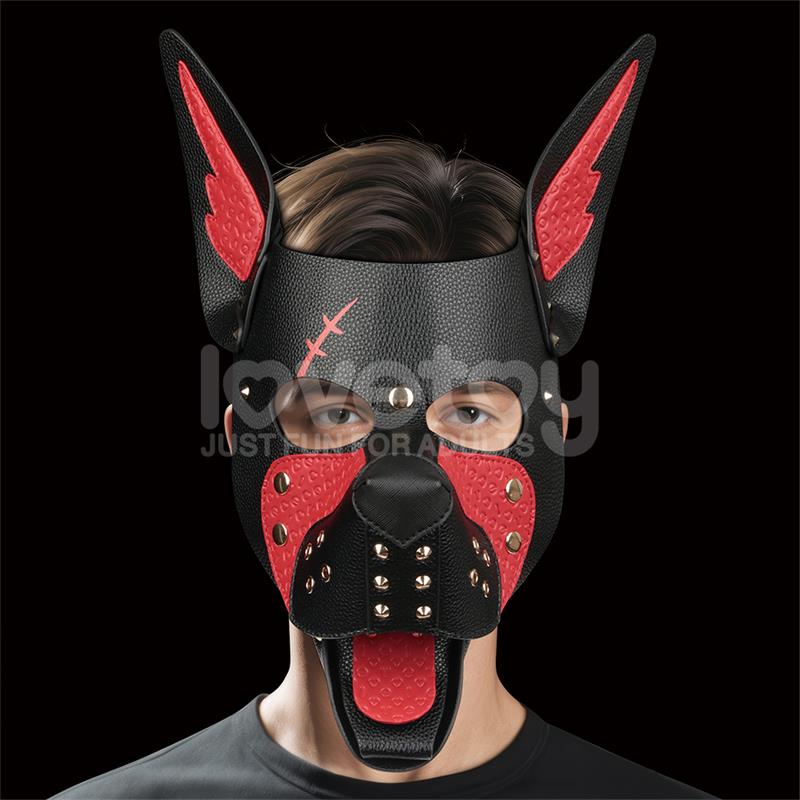 LOVETOY - MÁSCARA CACHORRO REBELLION REIGN SCARRED ALPHA ROJO