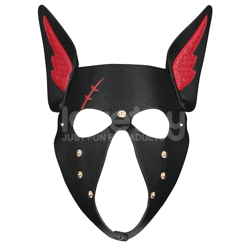 LOVETOY - MÁSCARA CACHORRO REBELLION REIGN SCARRED ALPHA ROJO
