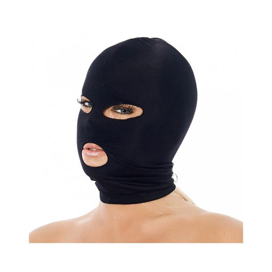 BONDAGE PLAY - MÁSCARA CON ABERTURA BOCA Y OJOS NEGRO