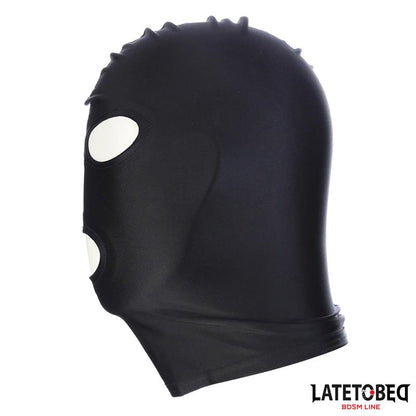 LATETOBED BDSM LINE - MÁSCARA CON APERTURA OJOS Y BOCA NEGRA