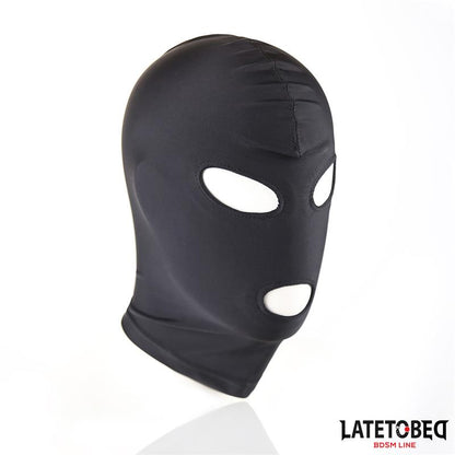 LATETOBED BDSM LINE - MÁSCARA CON APERTURA OJOS Y BOCA NEGRA