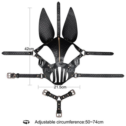 LOVETOY - MÁSCARA CONEJO REBELLION REIGN DARK BUNNY