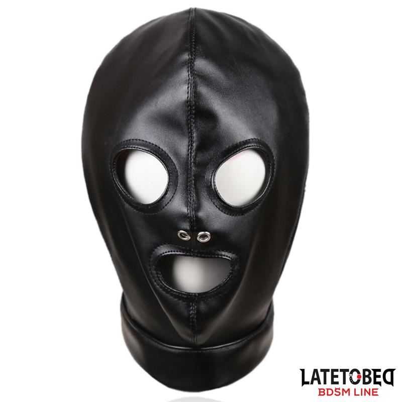 LATETOBED BDSM LINE - MÁSCARA DE SUMISIÓN CON CORREAS TRASERAS AJUSTABLE