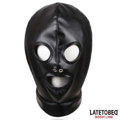 LATETOBED BDSM LINE - MÁSCARA DE SUMISIÓN CON CORREAS TRASERAS AJUSTABLE