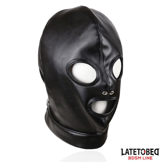 LATETOBED BDSM LINE - MÁSCARA DE SUMISIÓN CON CORREAS TRASERAS AJUSTABLE