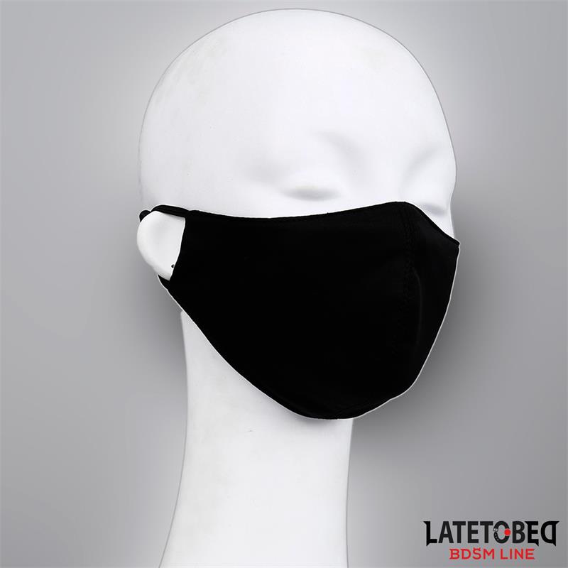 LATETOBED BDSM LINE - MASCARILLA CON ACCESORIO DE DILDO 6 CM DESMONTABLE