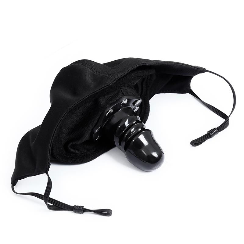 LATETOBED BDSM LINE - MASCARILLA CON ACCESORIO DE DILDO DESMONTABLE