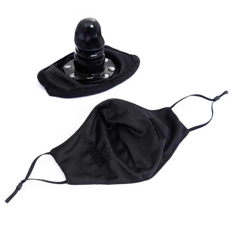 LATETOBED BDSM LINE - MASCARILLA CON ACCESORIO DE DILDO DESMONTABLE