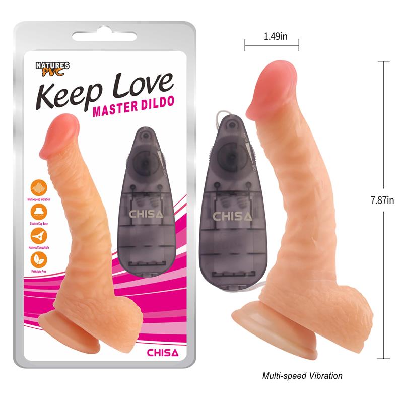 CHISA - MASTER VIBRADOR CON CONTROL REMOTO 20.5CM