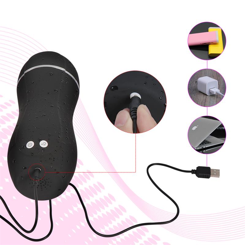 SHEQU - MASTURABDOR CON VIBRADOR USB TINY MAN