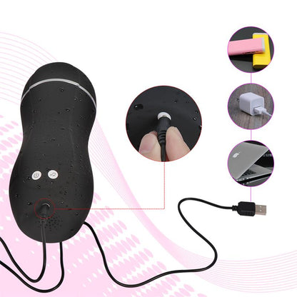 SHEQU - MASTURABDOR CON VIBRADOR USB TINY MAN