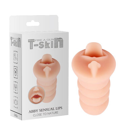 CHISA - MASTURBADOR ABBY SENSUAL T-SKIN 15 CM NATURAL