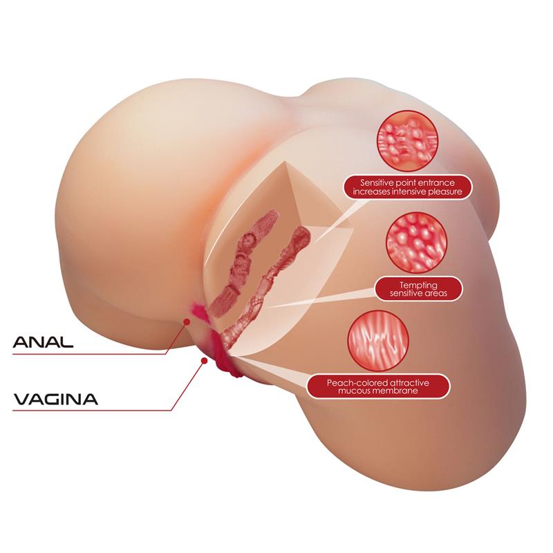 CRAZY BULL - MASTURBADOR ANO Y VAGINA 5.4 KG