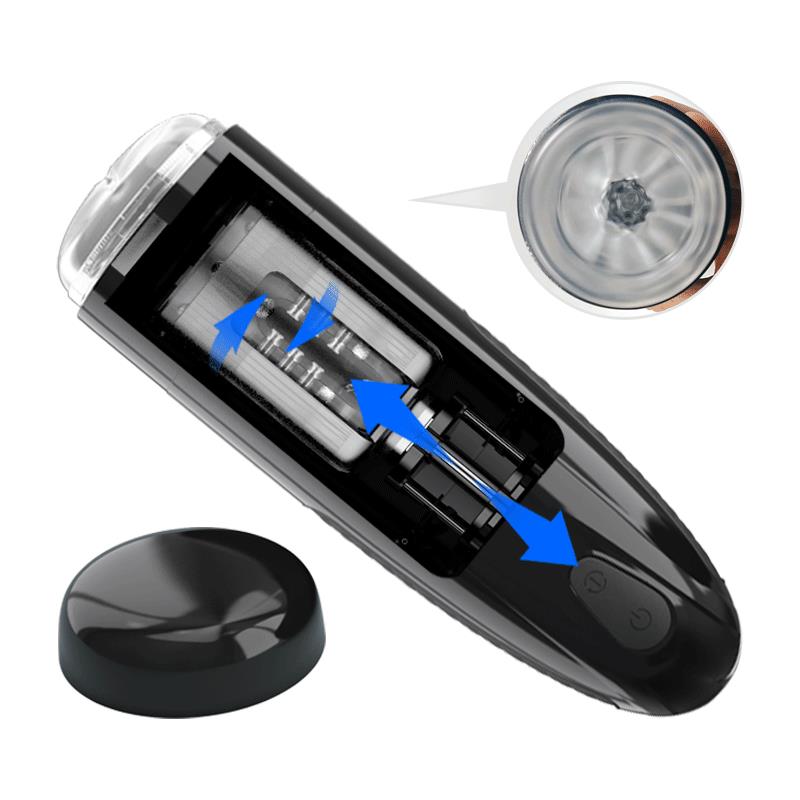 PRETTYLOVE - MASTURBADOR AUTOMÁTICO MARLOS CON VIBRACIÓN Y MOVIMIENTO USB